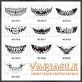 Halloween Streich Makeup Temporäres Tattoo