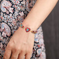 Leidenschaftliches Herz-Jaspis-Armband