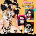 Halloween Wasserfester Tattoo Aufkleber-Gruseliges Halloween-Set
