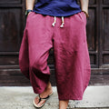 Herren-Freizeithose aus lockerem Leinen