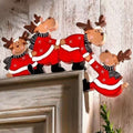 Lustige weihnachtliche Türrahmendekorationen