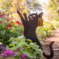 Katzendekoration aus Metall