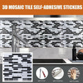 Selbstklebende 3D-Mosaikfliesen-Aufkleber