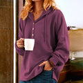 Kapuzenpullover mit Knöpfen