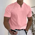 Kurzärmliges Sport-T-Shirt mit V-Ausschnitt