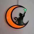 Mond-Schwarze-Katzen-Dekorationen