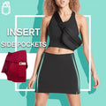 Workout-Plissee-Skorts