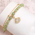 Vergoldetes Armband aus natürlicher Jade