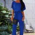 Solider Overall mit hoher Taille und Gürtel