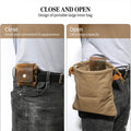 Bushcraft-Tasche aus Leder und Canvas
