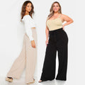 Damenhose aus Eisseide mit weitem Bein