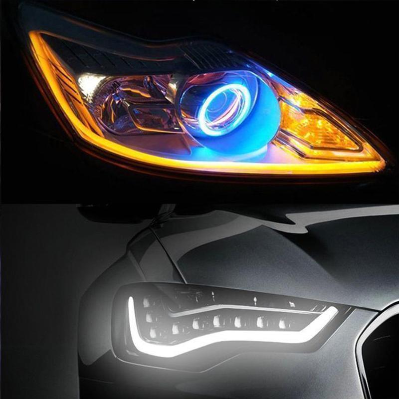 Flexibler DRL-LED-Nacht- und Tagfahrlichtstreifen (keine Demontage erforderlich) Zweitbild