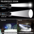 LED wiederaufladbare taktische Laser-Taschenlampe