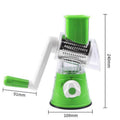 3-in-1-Rotationskäsereibe-Gemüseschneider