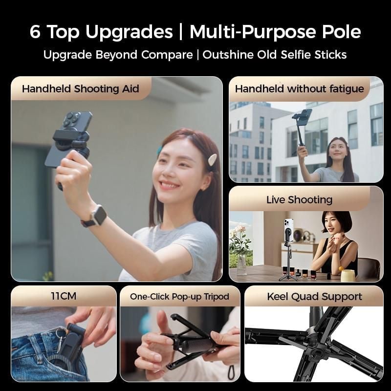 Magnetischer Taschen-Selfie-Stick Hauptbild