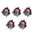 Wandaufkleber-Set Weihnachtsmann