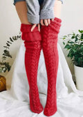 Winterweiche, warme Overknee-Socken, extra lang