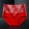 Blumen-Slip mit hohem Bund aus Baumwolle mit Print