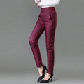 Leichte Daunenhose mit hoher Taille