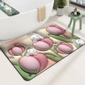 Weiche, schlammabsorbierende Bodenmatte mit 3D-Blume