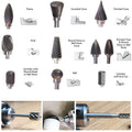 DOMOM 10-in-1 Wolframstahl-Schleifkopf-Set (10 Stück)