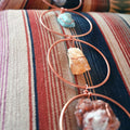 Rohkristall 7 Chakra Edelstein Wanddekoration