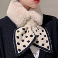 Passender dicker Plüschschal