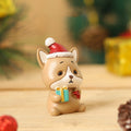 Handgefertigte Tier-Weihnachtsmann-Ornamente