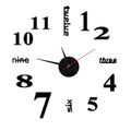 Moderne DIY-Wanduhr ohne Stanzen