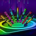 32-Bit-LED-Tonabnehmer-Rhythmuslichter mit Tonsteuerung