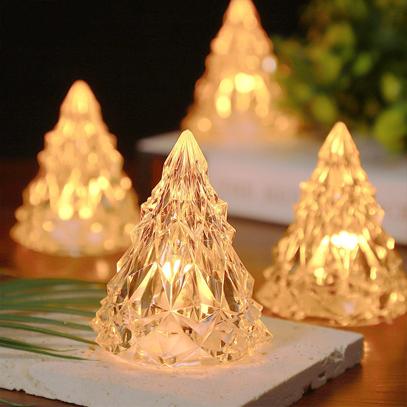 Mini-LED-Kristall-Weihnachtsbaum-Nachtlicht Hauptbild