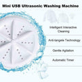 Tragbarer Ultraschall-Geschirrspüler und Wäsche-Artefakt