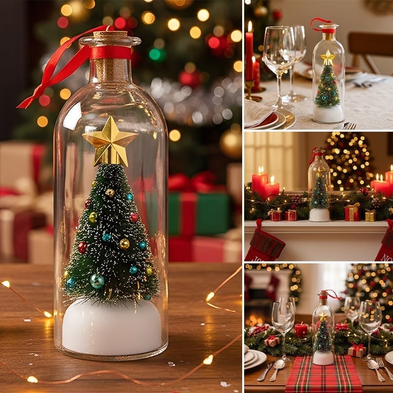 Weihnachtsbaum in einer Flasche Zweitbild
