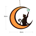 Mond-Schwarze-Katzen-Dekorationen