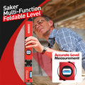 Saker Multifunktions-Faltwasserwaage