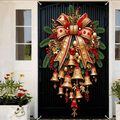 Türvorhang mit Weihnachtsglocke