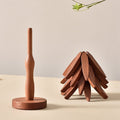 Ein Baum-Tischset mit Massivholzisolierung