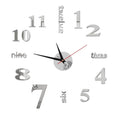 Moderne DIY-Wanduhr ohne Stanzen