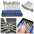 DOMOM 10-in-1 Wolframstahl-Schleifkopf-Set (10 Stück)