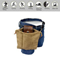 Bushcraft-Tasche aus Leder und Canvas