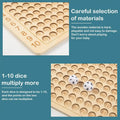 Montessori-Multiplikationsbrettspiel aus Holz