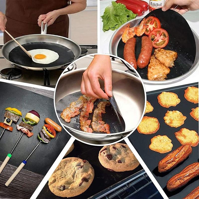 Zuschneidbare Antihaft-BBQ-Grillmatten (1 Rolle) Zweitbild