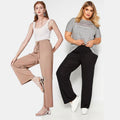 Damenhose aus Eisseide mit weitem Bein
