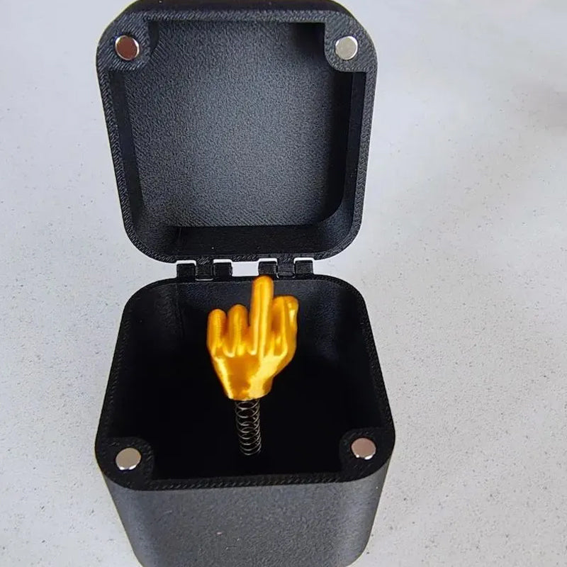 Mittelfinger in einer Box Zweitbild