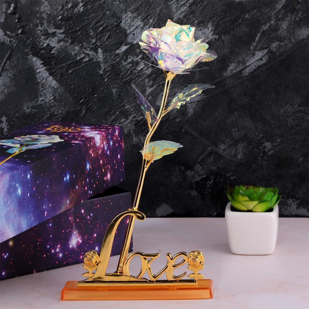 Bunte Galaxy Rose mit Liebe Hauptbild