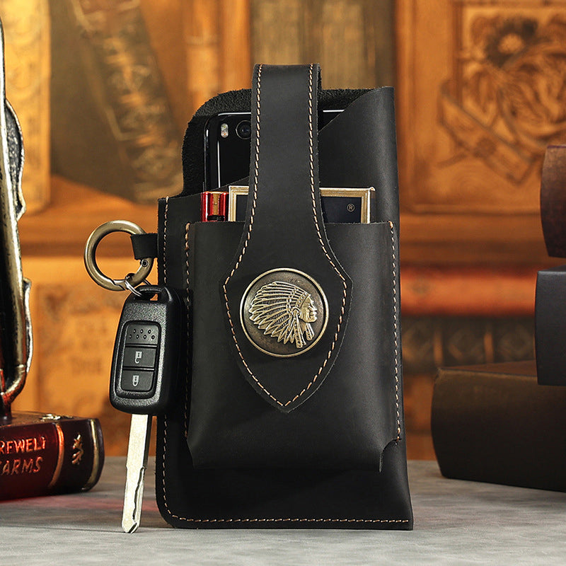 Multifunktionale Handytasche aus Leder Zweitbild