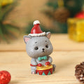 Handgefertigte Tier-Weihnachtsmann-Ornamente