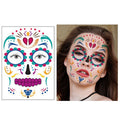 Halloween Wasserfester Tattoo Aufkleber-Gruseliges Halloween-Set