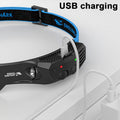 LED-USB-wiederaufladbare, leistungsstarke Stirnlampe