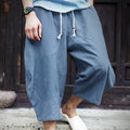 Herren-Freizeithose aus lockerem Leinen